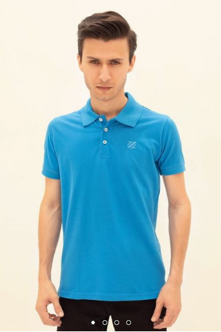 Polo Shirts - Blue - Cotton